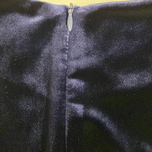 Foxiedox Embroidered Velvet Mini Dress Size XS Navy Blue‎ Fairy Romantic Boho - Picture 11 of 11